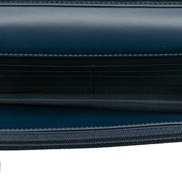 シャネル ココマーク チェーンウォレット ショルダーバッグ ブルー キャビアスキン レディース CHANEL 【中古】