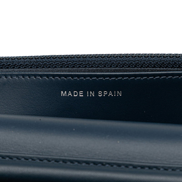 シャネル ココマーク チェーンウォレット ショルダーバッグ ブルー キャビアスキン レディース CHANEL 【中古】