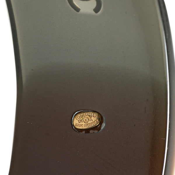 シャネル ココマーク バングル ブラウン ベージュ プラスチック レディース CHANEL 【中古】