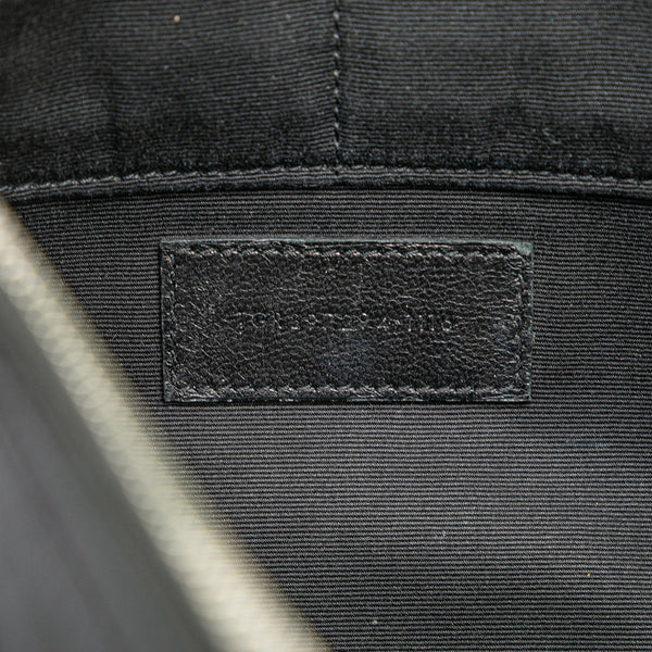 サンローラン クロコ型押し  クラッチバッグ セカンドバッグ 39729 ブラック レザー メンズ SAINT LAURENT 【中古】
