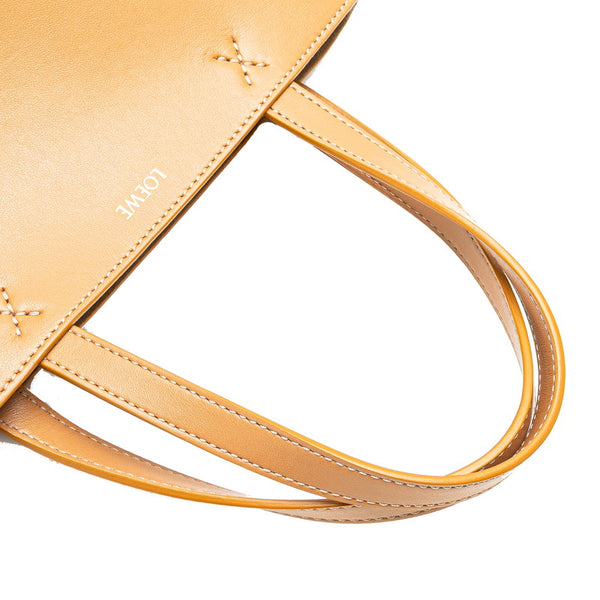 ロエベ パズルフォルドトート ミニ ハンドバッグ ショルダーバッグ 2WAY ブラック ブラウン レザー レディース LOEWE 【中古】