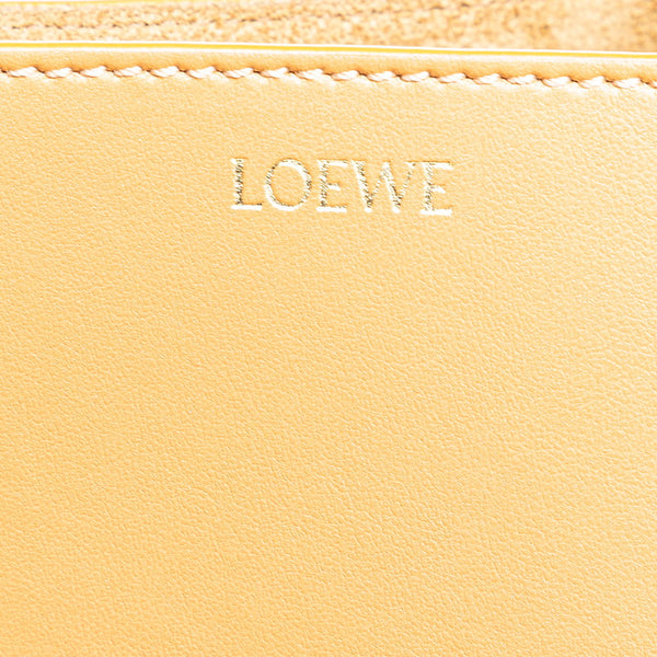ロエベ パズルフォルドトート ミニ ハンドバッグ ショルダーバッグ 2WAY ブラック ブラウン レザー レディース LOEWE 【中古】