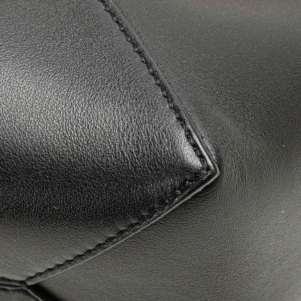 ロエベ パズルフォルドトート ミニ ハンドバッグ ショルダーバッグ 2WAY ブラック ブラウン レザー レディース LOEWE 【中古】