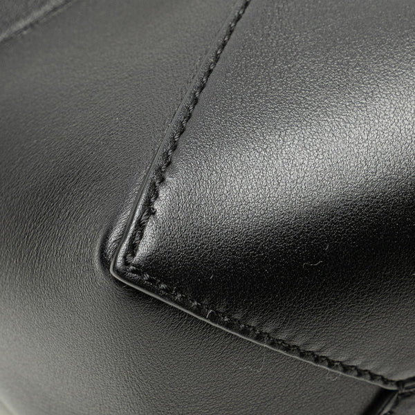 ロエベ パズルフォルドトート ミニ ハンドバッグ ショルダーバッグ 2WAY ブラック ブラウン レザー レディース LOEWE 【中古】