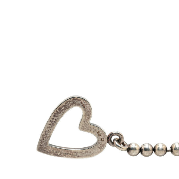 グッチ ハート モチーフ ボールチェーン ネックレス SV925 シルバー レディース GUCCI 【中古】