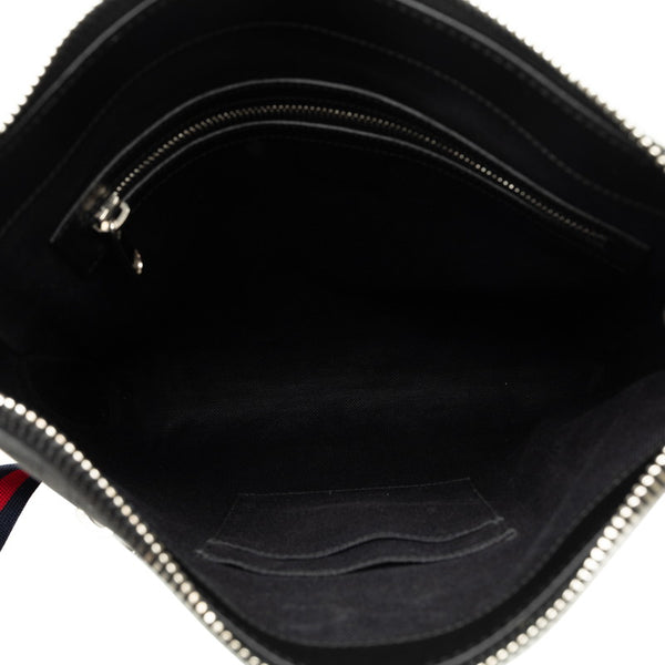 グッチ GGスプリーム タイガー 斜め掛け ショルダーバッグ 523599 ブラック PVC レザー レディース GUCCI 【中古】