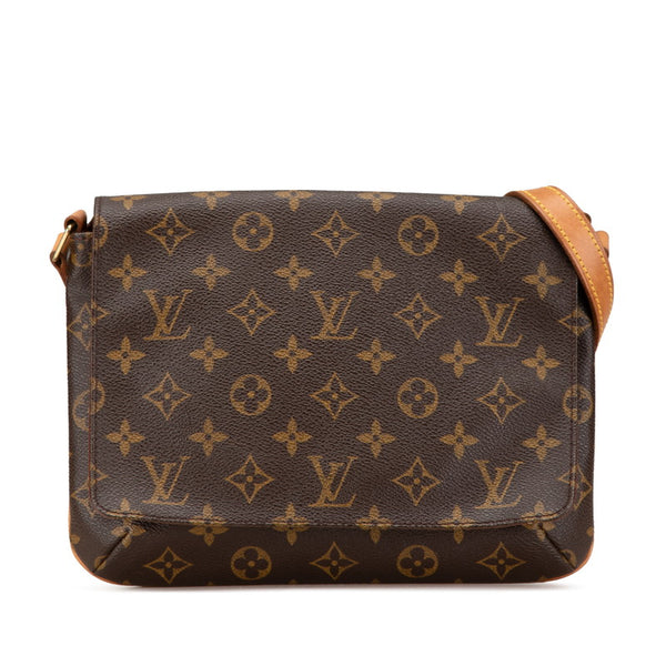 ルイ ヴィトン モノグラム ミュゼット タンゴ ショート ショルダーバッグ M51257 ブラウン PVC レザー レディース LOUIS VUITTON 【中古】