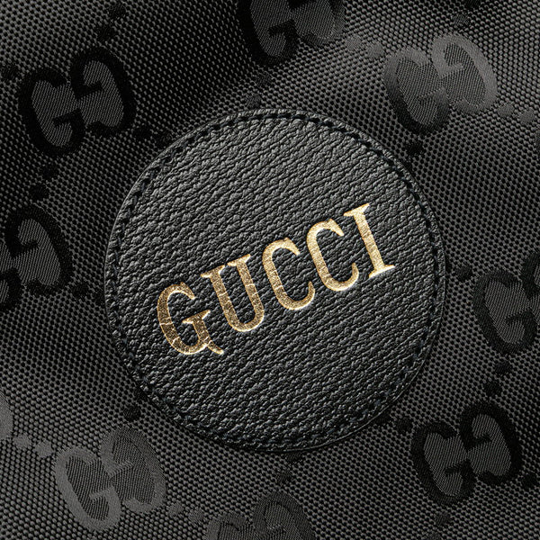 グッチ GGナイロン オフザグリッド トートバッグ ショルダーバッグ 2WAY 630353 ブラック ナイロン レザー レディース GUCCI 【中古】