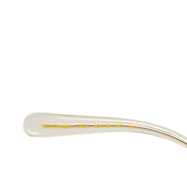 グッチ スクエア サングラス GG1282SA ブラック ゴールド プラスチック レディース GUCCI 【中古】