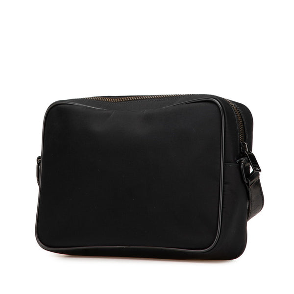 サンローラン ショルダーバッグ ブラック ナイロン レザー レディース SAINT LAURENT 【中古】