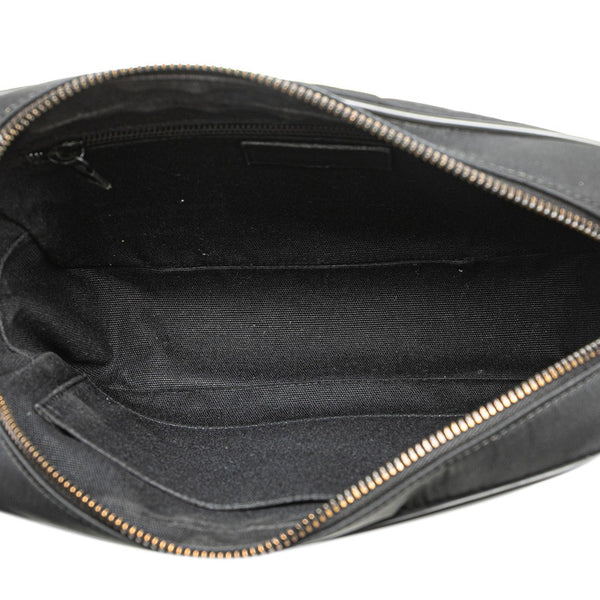 サンローラン ショルダーバッグ ブラック ナイロン レザー レディース SAINT LAURENT 【中古】