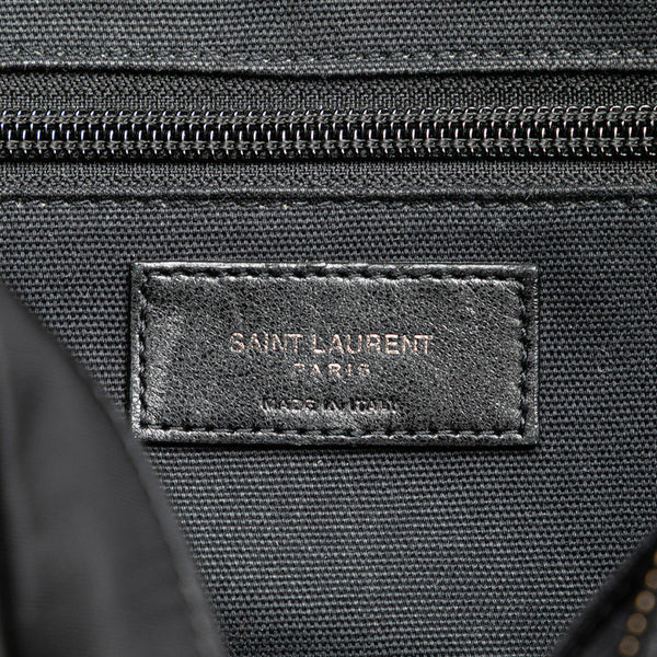 サンローラン ショルダーバッグ ブラック ナイロン レザー レディース SAINT LAURENT 【中古】