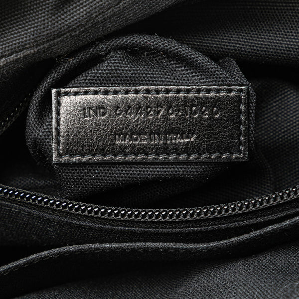 サンローラン ショルダーバッグ ブラック ナイロン レザー レディース SAINT LAURENT 【中古】