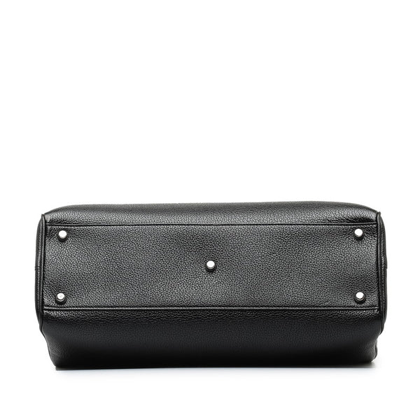 グッチ ズゥミ ミディアム GGロゴ ハンドバッグ ショルダーバッグ 2WAY 564714 ブラック レザー レディース GUCCI 【中古】