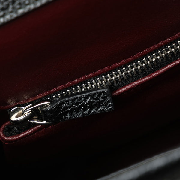 グッチ ズゥミ ミディアム GGロゴ ハンドバッグ ショルダーバッグ 2WAY 564714 ブラック レザー レディース GUCCI 【中古】