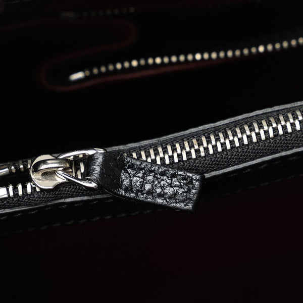 グッチ ズゥミ ミディアム GGロゴ ハンドバッグ ショルダーバッグ 2WAY 564714 ブラック レザー レディース GUCCI 【中古】