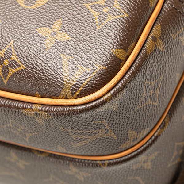 ルイ ヴィトン モノグラム  リポーターPM 斜め掛け ショルダーバッグ  M45254 ブラウン PVC レザー レディース LOUIS VUITTON 【中古】