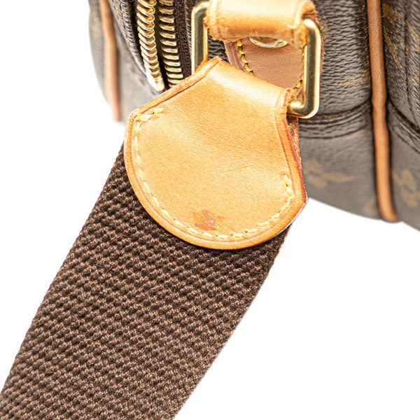 ルイ ヴィトン モノグラム  リポーターPM 斜め掛け ショルダーバッグ  M45254 ブラウン PVC レザー レディース LOUIS VUITTON 【中古】