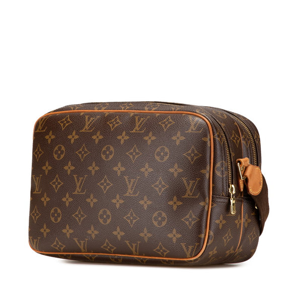 ルイ ヴィトン モノグラム  リポーターPM 斜め掛け ショルダーバッグ  M45254 ブラウン PVC レザー レディース LOUIS VUITTON 【中古】