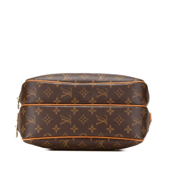 ルイ ヴィトン モノグラム  リポーターPM 斜め掛け ショルダーバッグ  M45254 ブラウン PVC レザー レディース LOUIS VUITTON 【中古】