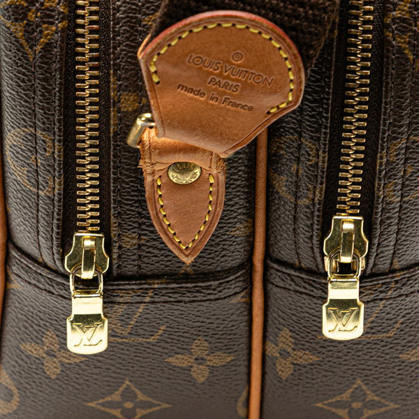 ルイ ヴィトン モノグラム  リポーターPM 斜め掛け ショルダーバッグ  M45254 ブラウン PVC レザー レディース LOUIS VUITTON 【中古】