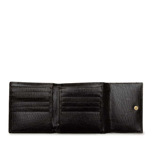 グッチ GGキャンバス ホースビット 長財布 138034 ブラウン マルチカラー キャンバス レザー レディース GUCCI 【中古】