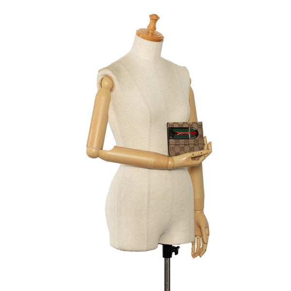 グッチ GGキャンバス ホースビット 長財布 138034 ブラウン マルチカラー キャンバス レザー レディース GUCCI 【中古】