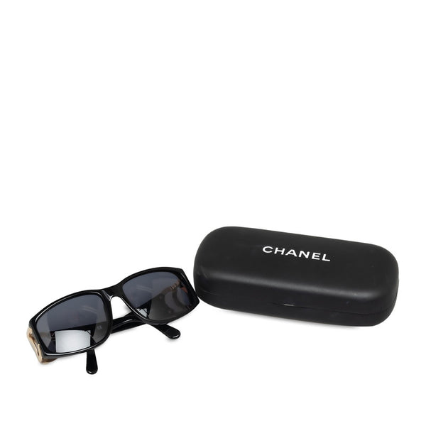シャネル サングラス 02461 ブラック プラスチック レディース CHANEL 【中古】