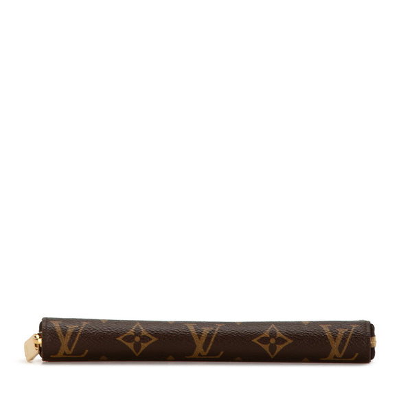 ルイ ヴィトン モノグラム ジッピーウォレット　 ラウンドファスナー 長財布 M60017 ブラウン PVC レディース LOUIS VUITTON 【中古】
