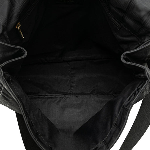 シャネル ニュートラベルライン  ショルダーバッグ ブラック キャンバス レディース CHANEL 【中古】