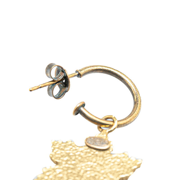 シャネル ココマーク 雪の結晶 スノー モチーフ ピアス ゴールド メッキ レディース CHANEL 【中古】