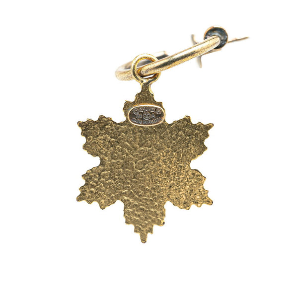 シャネル ココマーク 雪の結晶 スノー モチーフ ピアス ゴールド メッキ レディース CHANEL 【中古】