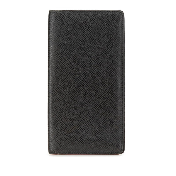 ルイ ヴィトン タイガ ポルトフォイ ユロン 長財布 M30541 ノワール ブラック レザー メンズ LOUIS VUITTON 【中古】