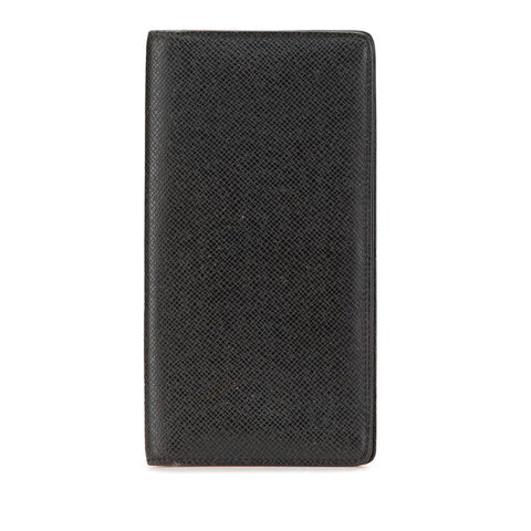 ルイ ヴィトン タイガ ポルトフォイ ユロン 長財布 M30541 ノワール ブラック レザー メンズ LOUIS VUITTON 【中古】