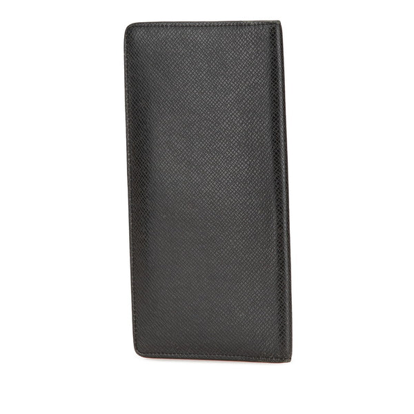 ルイ ヴィトン タイガ ポルトフォイ ユロン 長財布 M30541 ノワール ブラック レザー メンズ LOUIS VUITTON 【中古】