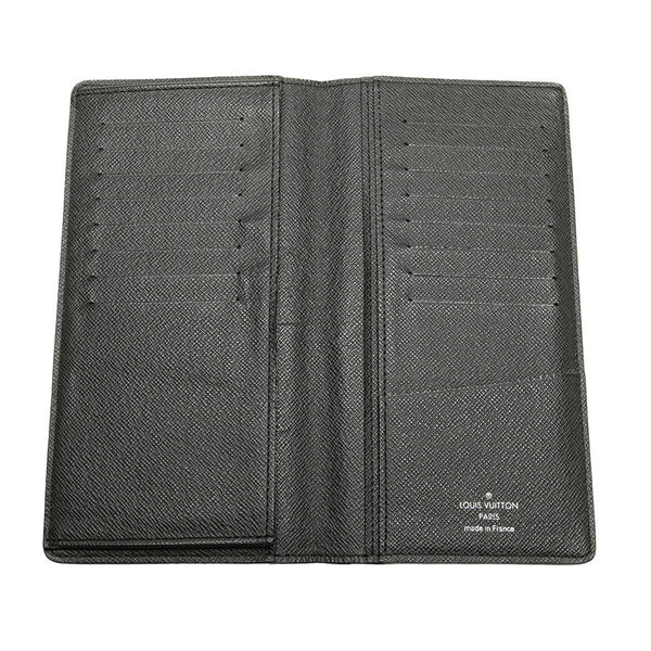 ルイ ヴィトン タイガ ポルトフォイ ユロン 長財布 M30541 ノワール ブラック レザー メンズ LOUIS VUITTON 【中古】