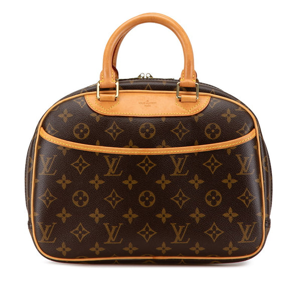 ルイ ヴィトン モノグラム トゥルーヴィル ハンドバッグ M42228 ブラウン PVC レザー レディース LOUIS VUITTON 【中古】