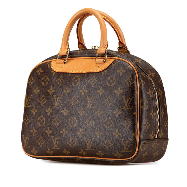 ルイ ヴィトン モノグラム トゥルーヴィル ハンドバッグ M42228 ブラウン PVC レザー レディース LOUIS VUITTON 【中古】