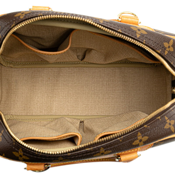 ルイ ヴィトン モノグラム トゥルーヴィル ハンドバッグ M42228 ブラウン PVC レザー レディース LOUIS VUITTON 【中古】