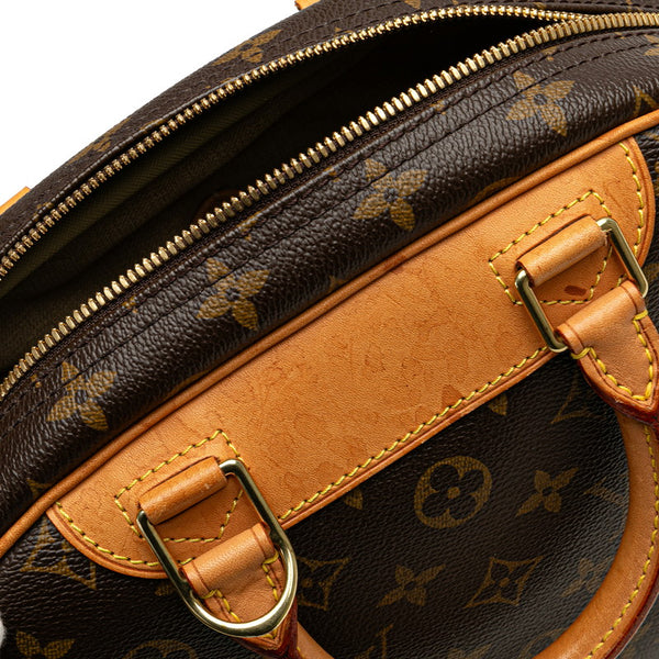 ルイ ヴィトン モノグラム トゥルーヴィル ハンドバッグ M42228 ブラウン PVC レザー レディース LOUIS VUITTON 【中古】