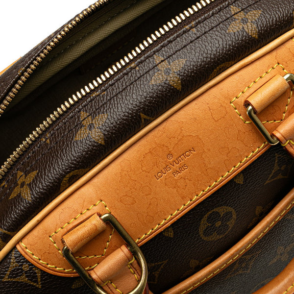 ルイ ヴィトン モノグラム トゥルーヴィル ハンドバッグ M42228 ブラウン PVC レザー レディース LOUIS VUITTON 【中古】
