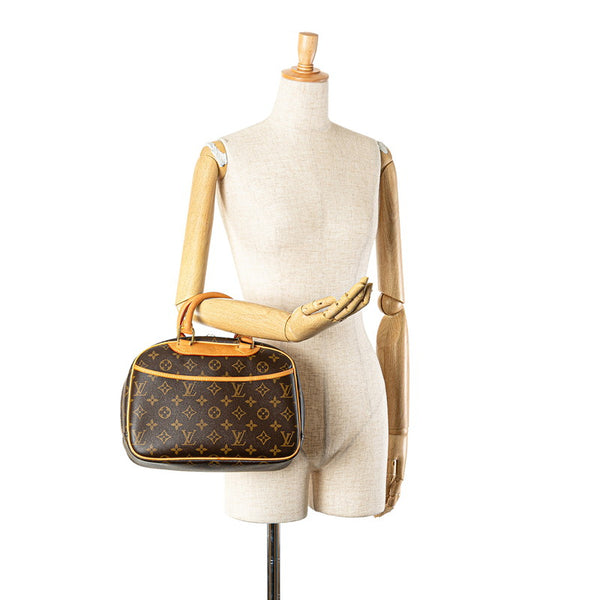 ルイ ヴィトン モノグラム トゥルーヴィル ハンドバッグ M42228 ブラウン PVC レザー レディース LOUIS VUITTON 【中古】