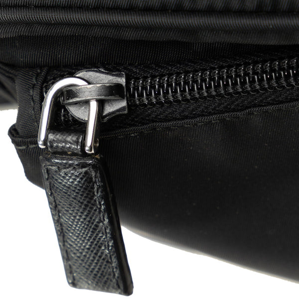 プラダ ボディバッグ ウエストバッグ 2VL977 ブラック ナイロン レディース PRADA 【中古】