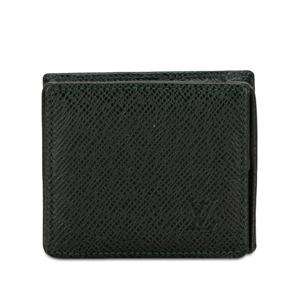 ルイ ヴィトン タイガ ポルトモネ ボワット  コインケース M30384  エピセア グリーン レザー レディース LOUIS VUITTON 【中古】