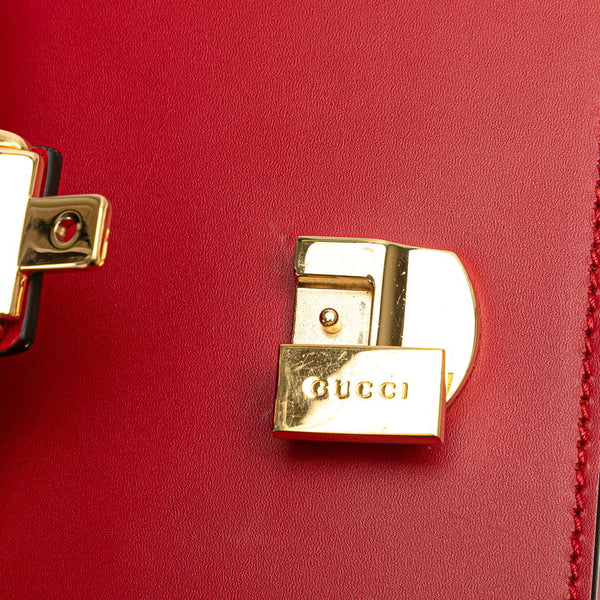 グッチ シルヴィ ワンショルダーバッグ 421882 レッド レザー レディース GUCCI 【中古】