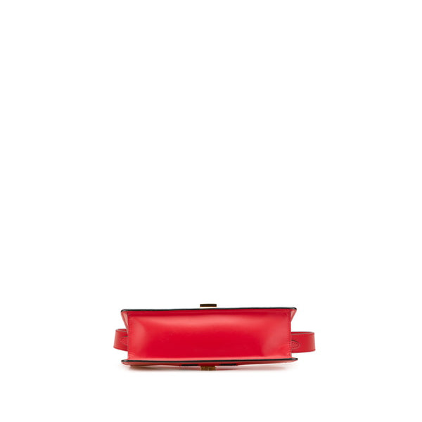 グッチ シルヴィ ワンショルダーバッグ 421882 レッド レザー レディース GUCCI 【中古】