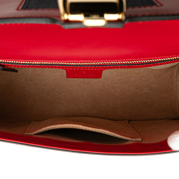 グッチ シルヴィ ワンショルダーバッグ 421882 レッド レザー レディース GUCCI 【中古】