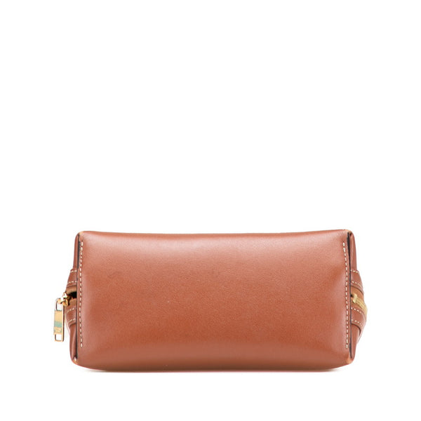 セリーヌ キュイル トリオンフ チェーン ショルダーバッグ ブラウン レザー レディース CELINE 【中古】