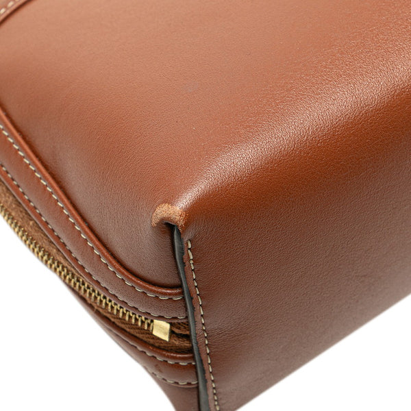 セリーヌ キュイル トリオンフ チェーン ショルダーバッグ ブラウン レザー レディース CELINE 【中古】