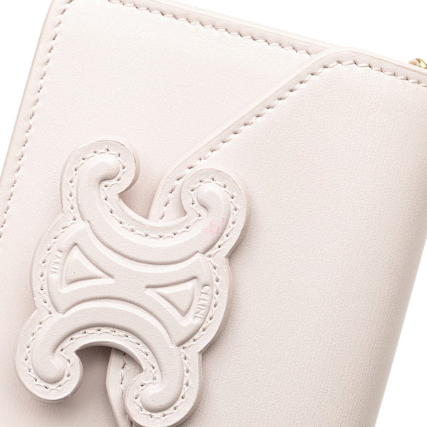 セリーヌ トリオンフ チェーン ショルダーバッグ ピンク レザー レディース CELINE 【中古】
